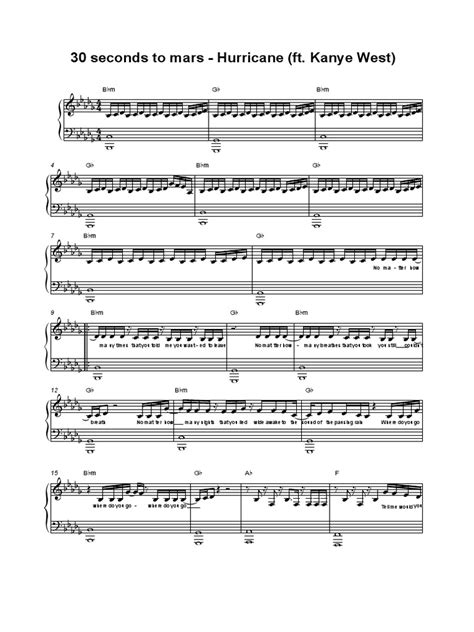 12 [free] Piano Sheet Music 30 Seconds To Mars Printable