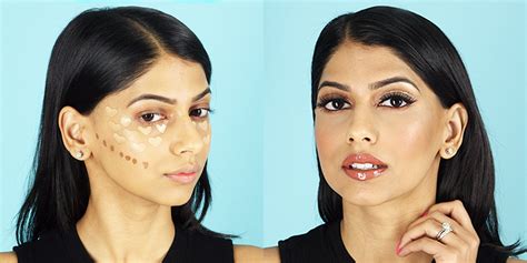 heart makeup contouring tutorial how to contour your face using only