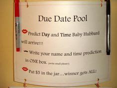 baby pool  pinterest due date baby shower games  calendar