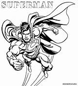 Superman Colorings sketch template
