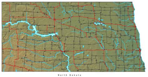 north dakota map  maps  north dakota state