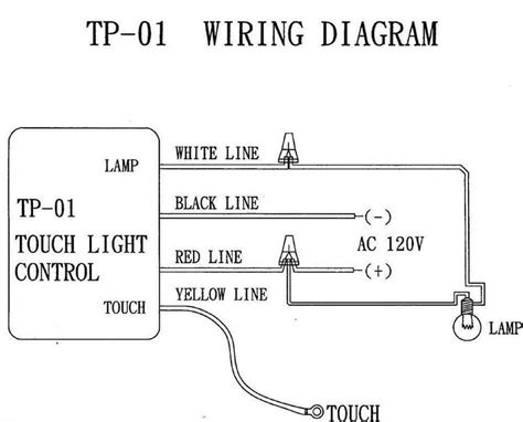 touch lamp switch wiring diagram   touch sensor dimmer