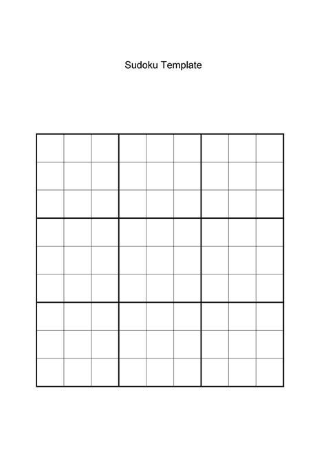 blank sudoku grids  printable templatelab