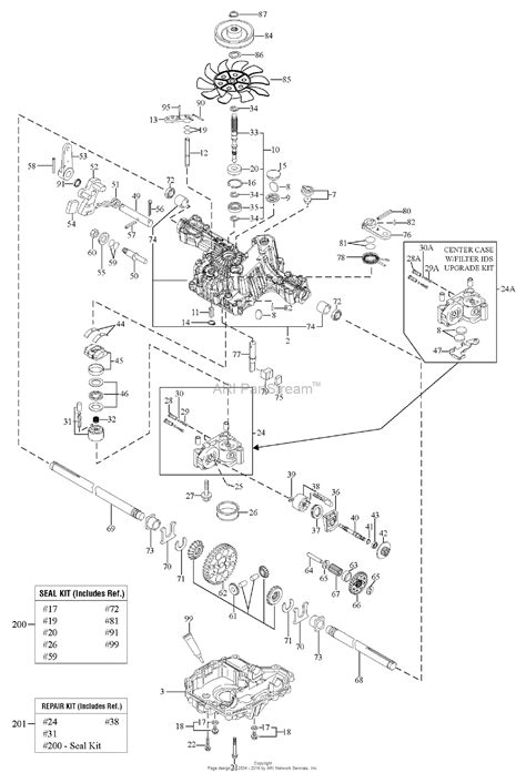 simplicity transmission service kits delete parts diagram