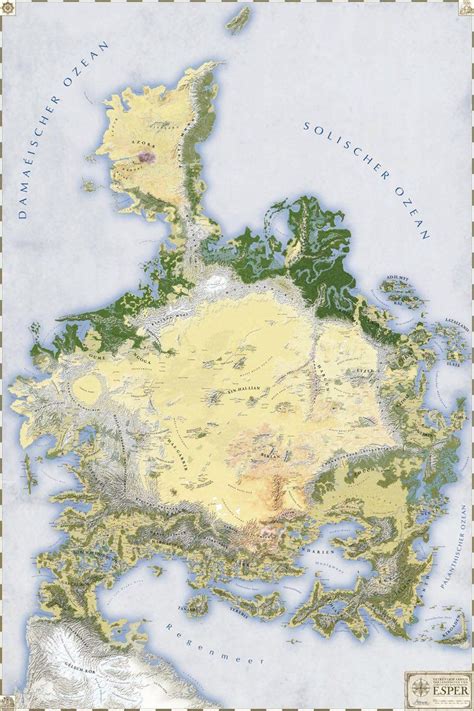 esper map  jerronserrelind  deviantart fantasy world map fantasy