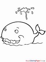 Colouring Geyser Whale Printable Kids Coloring Sheet Title sketch template