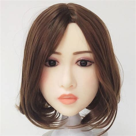 tpe oral sex doll head for 140cm to 176cm full size real doll with wig