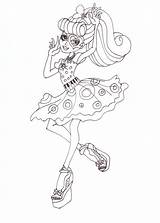 Coloring Operetta Pages Monster High Dot Dead Sheet Printable Gorgeous Drawing sketch template