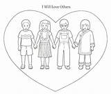 Keluarga Mewarnai Kudus Neighbors Mengasihi Sesama Menarik Pelajaran sketch template