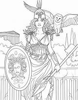 Athena Selinafenech Grecia Godess Zeus sketch template