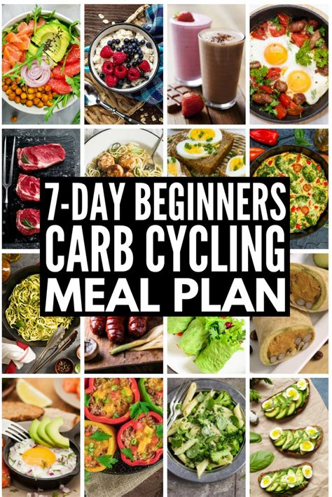 carb cycling  weight loss  day carb cycling meal plan