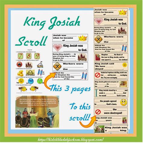 king josiah  printable  lesson