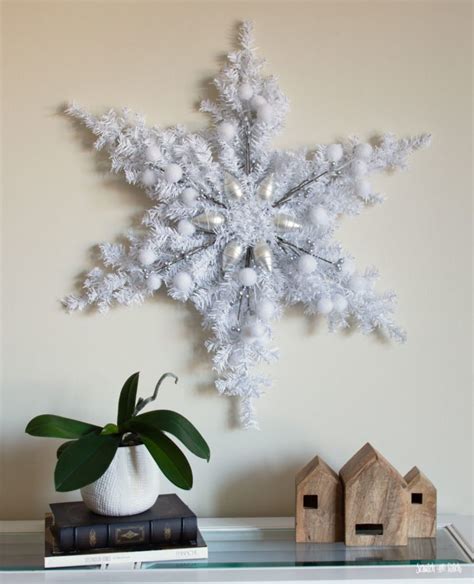 diy christmas decoration snowflake wreath dollar store craft