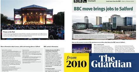 bbc reveals costs of mediacity leaflets bbc salford move the guardian
