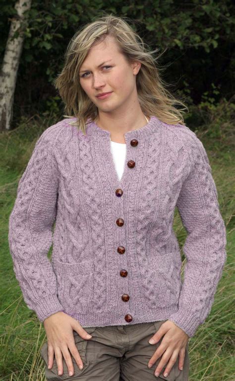 Colour Blueberry With Images Cable Cardigan Knitting Patterns