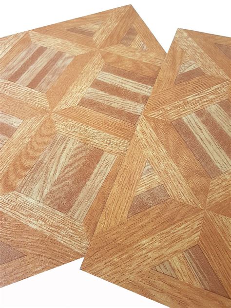 vinyl floor tiles squares tile  adhesive easy  fit  design