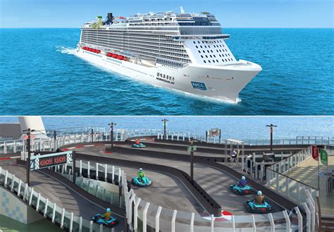 upcoming norwegian joy cruise ship  feature   kart track