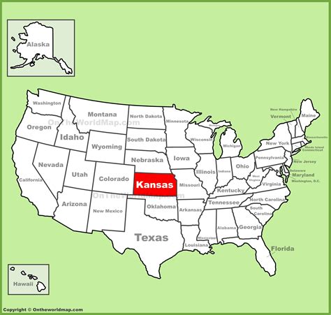 kansas location    map