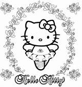 Coloring Kitty Hello Pages Nl Gratis Kleurplaten Printable sketch template