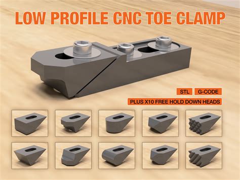 cnc toe clamp hold  files  fixture accessories etsy