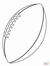 Football Coloring Ball Pages American Outline Printable Giants Field Nfl Print Color Sheets Clipart Clipartmag Silhouette Drawing Crafts sketch template