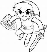 Zelda Link Legend Draw Drawing Coloring Toon Drawings Pages Sketch Cartoon Outline Step Colouring Cartoonized Style Cartoons Book Cartoonbucket Painting sketch template