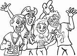 Rooting Clipart Clipground Fans Coloring Sports Team Their sketch template