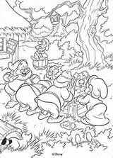 Coloring Snow Pages Disney Dwarfs Seven Library Clipart Adult sketch template