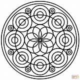 Mandala Mandalas Spiral Círculos Circulos Cerchi Designlooter Silhouetten Supercoloring Kleurplaten Kleurplaat sketch template