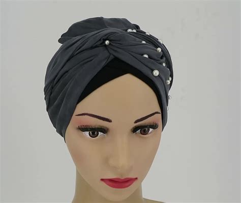 wholesale high quality easy to wear hijab turban with pearl new fashion