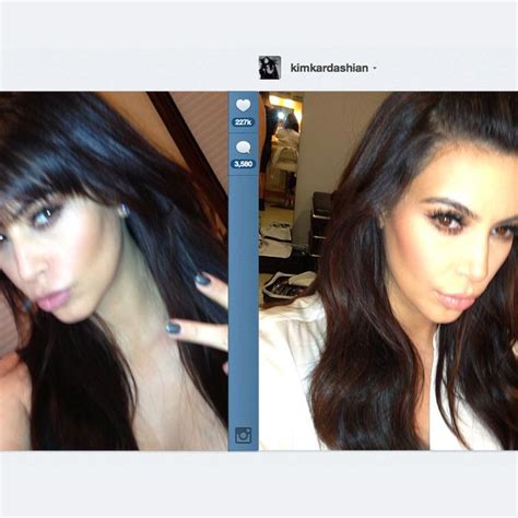 kim kardashian is probably already over her new bangs