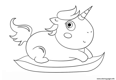 baby chibi unicorn coloring page printable