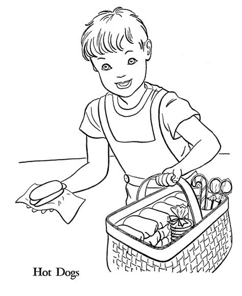 hot dog coloring pages coloring home
