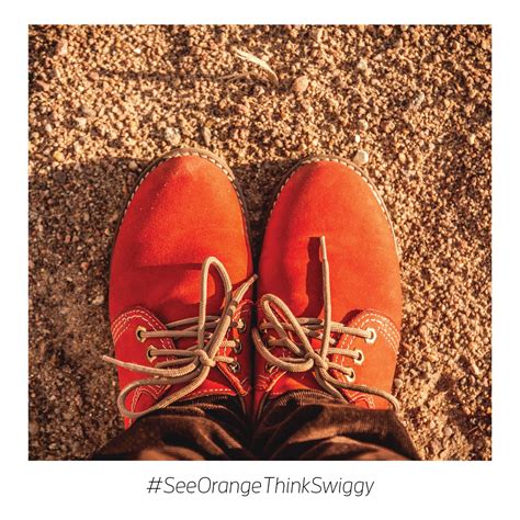 pin  swiggy  seeorangethinkswiggy orange shoes orange womens feet
