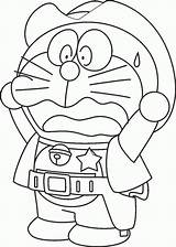 Doraemon Mewarnai Gambar Anak Koboi Gembira Riang sketch template