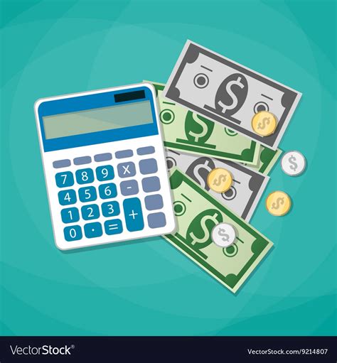calculating costs design royalty  vector image