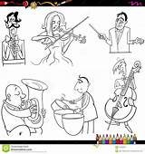 Farbtonseite Musicians sketch template