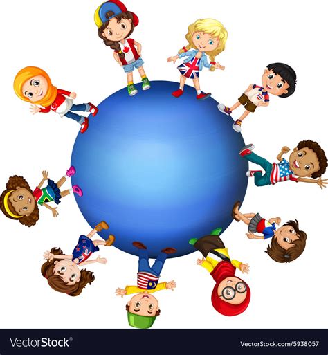 children  world royalty  vector image
