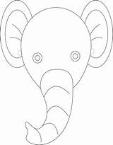 Coloring Elefante Mascara Antifaz Animalitos Mascaras Hippopotamus Ears Animais Dibujos Foam Máscaras Headband Studyvillage Cantinhoalternativo sketch template