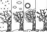 Coloring Pages Seasons Four Preschool 28th August sketch template