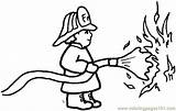 Coloring Fire Pages Getcolorings Outs Fireman sketch template
