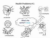 Health Problems Worksheet Vocabulary Preview sketch template