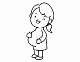 Pregnant Coloring Girl Dibujos Coloringcrew Awesome Colorear Adolescentes Embarazadas Pages sketch template