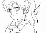 Coloring Anime Sailor Makoto Ahiru Lineart sketch template