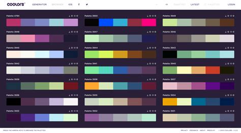 cool color schemes app  cool designers darkstar digital