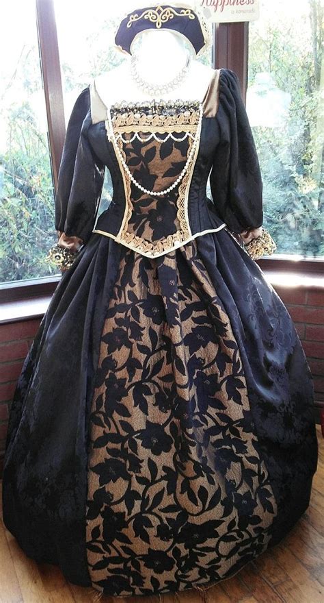 tudor anne boleyn queen choose   finished details custom   hooped petticote