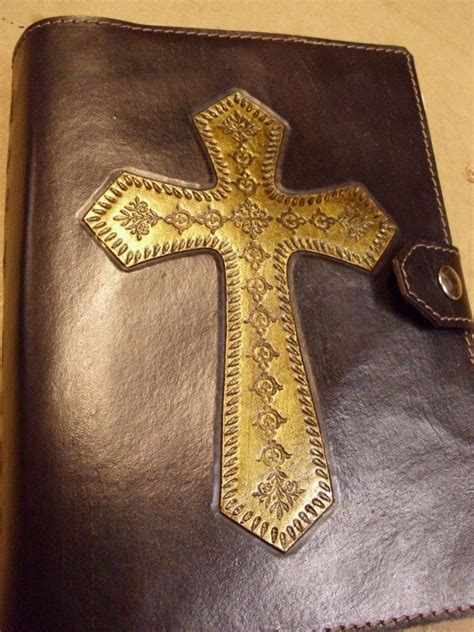 hand  bible cover  alamo custom leather custommadecom