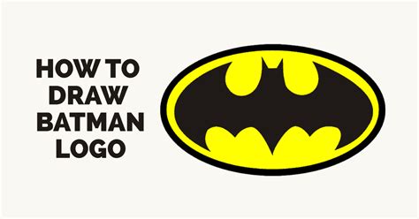 draw batman logo easy drawing guides