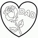 Coloring Flower Heart Dad Drawing Pages Hearts Flowers Drawings Color Tutorials Father Happy Getcolorings sketch template