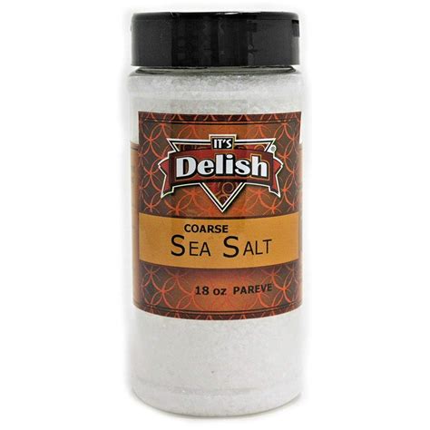coarse sea salt bulk food grade   delish  oz medium jar walmartcom walmartcom